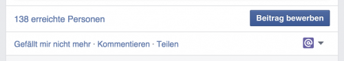 Auf Facebook erreichte Nutzer