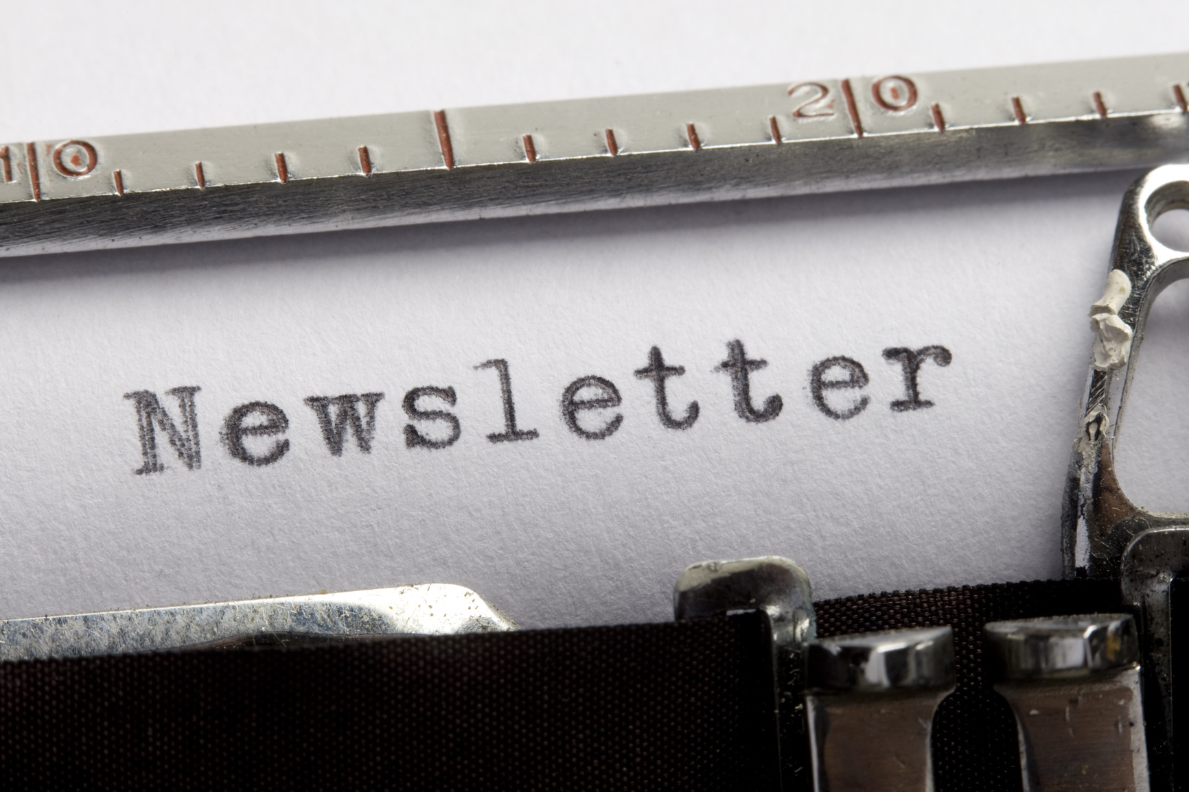 Newsletter Schreibmaschine